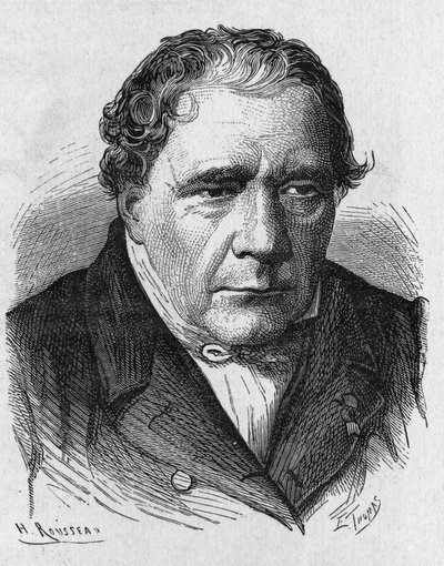 フランスの物理学者・天文学者であるジャック・バビネ（1794 - 1872）のポートレート（1896年の "Album de la Science; illustrious scientists; Great discoveries "所収 作： French School