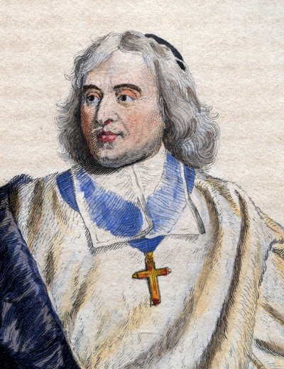 ジャックベニーニュボシュエ（1627-1704）、フランスの司教、神学者の肖像。 作： French School