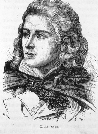 ヴァンデ地方の料理人ジャック・カテリノー（1759-1793）の肖像 - アンリ・マルタンの「フランスの歴史」より 作： French School