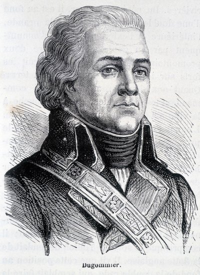 フランスの将軍ジャック・フランソワ・コキーユ・ディット・デュゴミエ（1738～1794年）の肖像 - アンリ・マルタン著「フランス史」より 作： French School