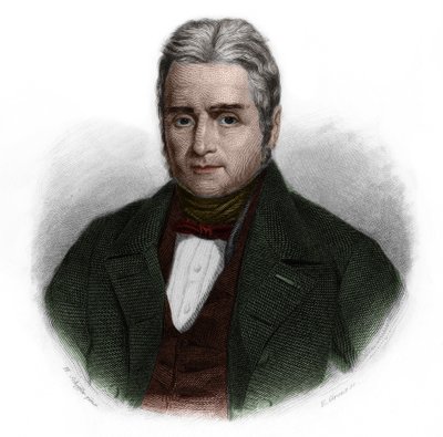フランスの政治家・銀行家であるジャック・ラフィット（1767-1844）の肖像。ルイ・ド・コルメナン・ティモンの「講演者の書」に掲載されている。1842.個人蔵。 作： French School