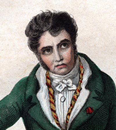 フランスの画家、ジャックルイデイビッド（1748〜1825年）の肖像。 作： French School
