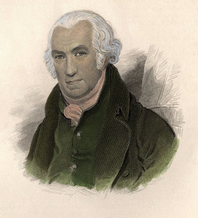 ジェームズ・ワット(1736-1819)のポートレート。 作： French School