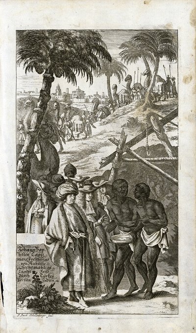 東洋風の衣装を着たジャン＝バティスト・タヴェルニエ（1605-1689）の肖像 作： French School