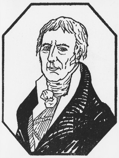 ジャン＝バティスト・ド・モネ（1744-1829）の肖像シュヴァリエ・ド・ラマルク、生誕200周年に刻まれた1946年 作： French School