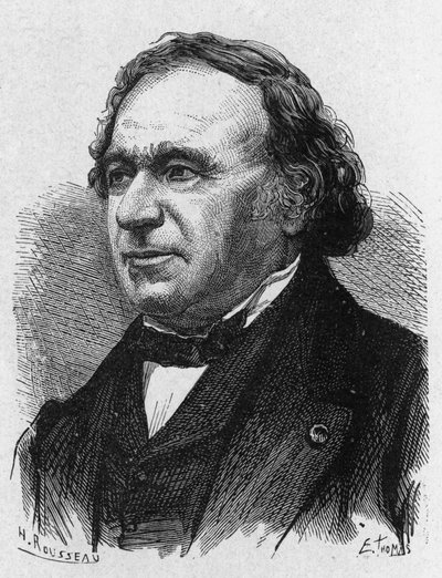 Jean Baptiste Dumas (1700 - 1884)の肖像 - "Album of Science; illustrious scholars; Great discoveries" 1896年に掲載。 作： French School