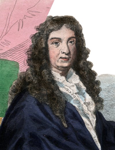 フランスの作曲家、ジャンバティストルリー（1632〜1687）の肖像。 作： French School