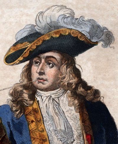 ジャンバート（1650〜1702）の肖像、フランスの海賊。 作： French School