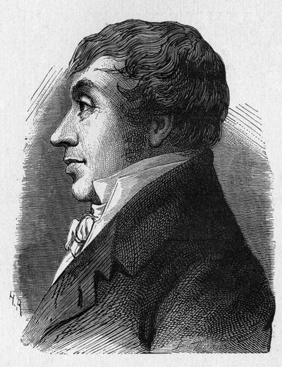 共和国時代に軍用機の司令官を務めたジャン・マリー・ジョセフ（Jean-Marie-Joseph）・クーテル（1748-1835）の肖像 - 「科学のアルバム；輝かしい科学者；偉大な発見」1896年掲載 作： French School
