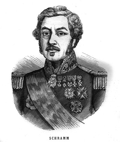 ジャン・ポール・アダム・シュラム（1789-1884）の肖像。Les Illustrations De L