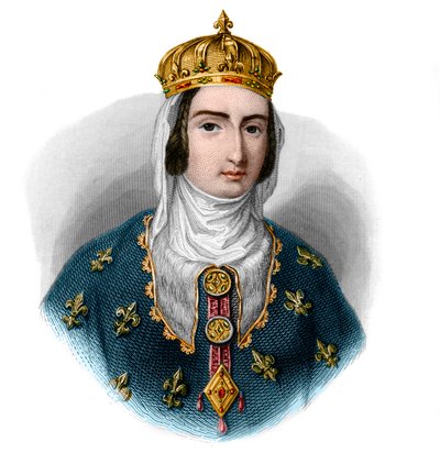 ナバラのジョアン1世の肖像画（1273-1305）ナバラの女王とフランスの女王の配偶者。 作： French School