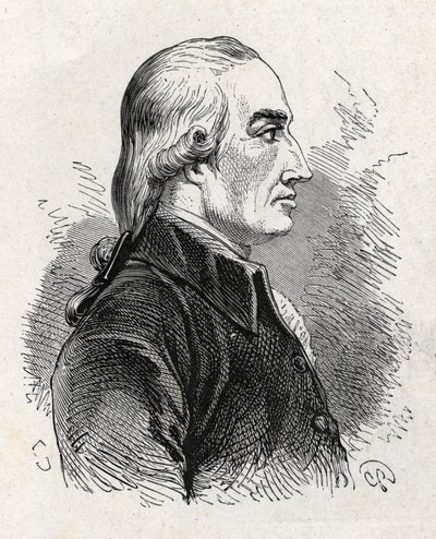 マグネシアの発見をしたイギリスの物理学者・化学者、ジョセフ・ブラック（1761～1799）の肖像画。 作： French School