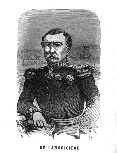 フランスの将軍、ジョセフ・ヴァンティーニ（ユスフ）（1808-1866）の肖像。Les Illustrations De L