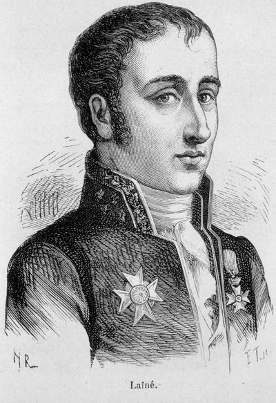 フランスの政治家、ライネ子爵ジョセフ（1767～1835）の肖像 - アンリ・マルタンの「フランス史」に掲載されています。 作： French School