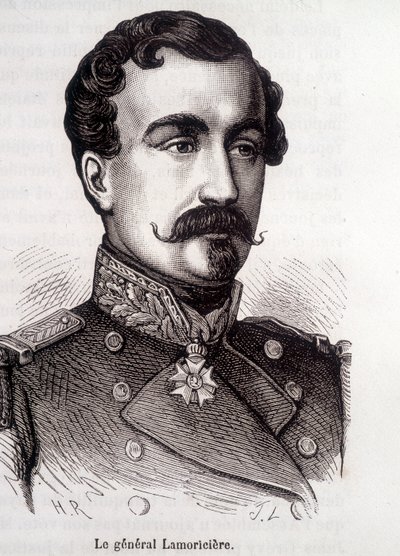 フランスの将軍であり政治家であったラモリシエールの肖像（1806～1865年 作： French School