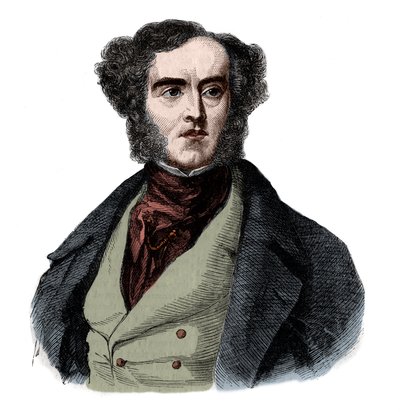 ジョージ・キャベンディッシュ・ベンティンク卿（1802-1848）、イギリスの政治家、スポーツマンの肖像。 作： French School