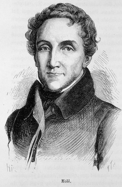 Louis-Mathieu Moleの肖像 - フランスの政治家、モーレ伯爵Louis Mathieu（1781 - 1855）の肖像 - Henri Martinの「L