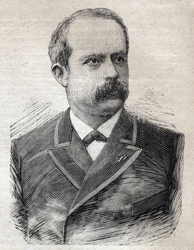 1893年7月23日の「Le Petit Parisien」に掲載されたパリの前任者、ルイ・ルピーヌ（1846-1933）の肖像（エングレービング 作： French School