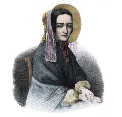 マリー・フォーチュニー・カペル、マリー・ラファージュ（マダム）（1816-1852）の肖像」19世紀のフランス人犯罪者のエングレーヴィング 作： French School