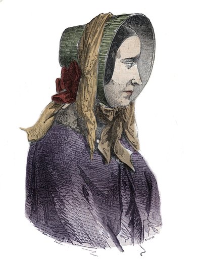Marie Fortunee Capelle, Marie Lafarge (Madame) (1816-1852) フランスの犯罪者の肖像 - Armand Fouquier (1817-18?) 1858-1867の「Causes celebres de tous les peuples」に掲載されたエングレーヴィング - 個人蔵 作： French School