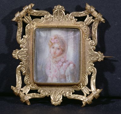 マリー・ラチンスカの肖像（1786-1817）ヴァレウスカ伯爵夫人（象牙のトイレ） 作： French School