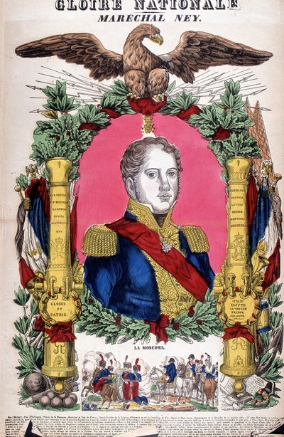ミシェル・ネイ元帥（1769〜1815）の肖像。 作： French School