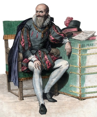 Maximilien de Bethune、サリー公（1559-1641）、フランスの兵士および大臣の肖像。 作： French School
