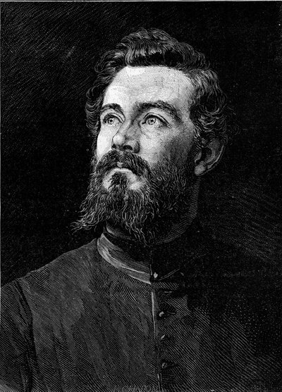 Michel Alexandre Debaize (Abbe Debaize) (1845-1879), フランスの教会関係者、旅行者の肖像。1880年2月14日付「Le Monde Illustré」1194号に掲載されたエングレーヴィング。 作： French School