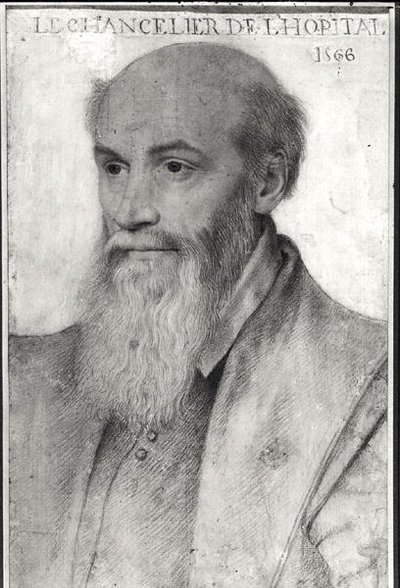 ミシェルドロスピタルの肖像（c.1504-73）1566 作： French School