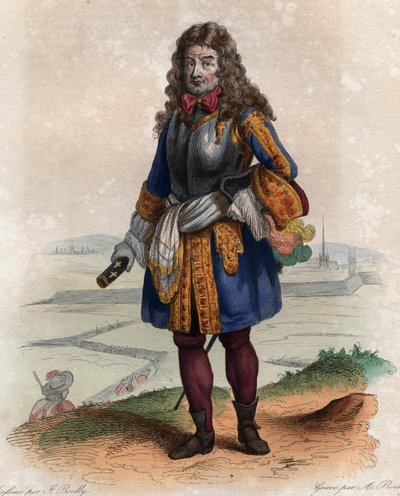 ニコラ・カティナ・ド・ラ・フォコンネリー（1637-1712）、フランスの軍司令官、フランス元帥の肖像。 作： French School