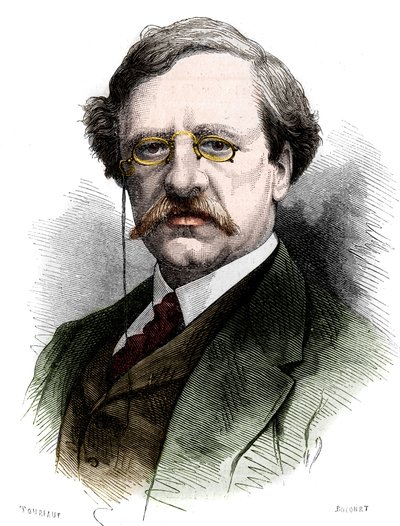 スウェーデンの博物学者・探検家であるNils Adolf Erik (Eric) Baron Nordenskjold (Nordenskiold) (1832-1901)の肖像。10月25日付「Le Monde Illustré」1178号に掲載された図版 作： French School