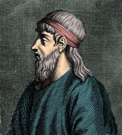 エレアのパルメニデスの肖像（fl.c BC 5th BC）ギリシャの哲学者。 作： French School