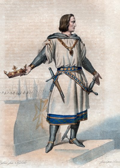 フランス国王フィリップ2世アウグストゥス（1165-1223）の肖像。 作： French School