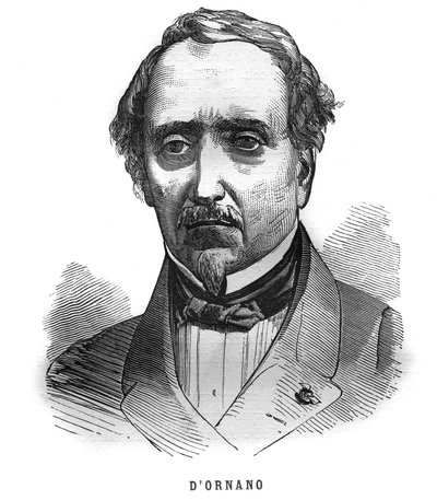 帝国のマレシャル、フィリップ・アントワーヌ・ドルナノ（1784-1863）の肖像。"Les Illustrations De L