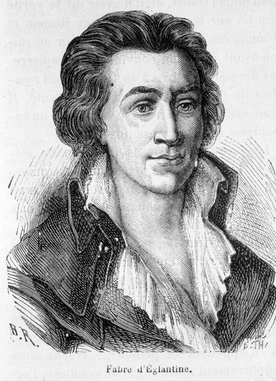 フィリップ・フランソワ・ナゼール・ファーブル（ファーブル・デグランティーヌ）の肖像（1750年～1794年） - アンリ・マルタンの『フランス史』より 作： French School
