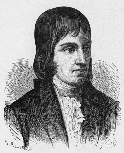 フィリップ・ルボン（1769-1804）の肖像 - 1896年の "Album de la Science; illustrious scientists; Great discoveries "に掲載されています。 作： French School