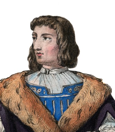 Philippe de Commines（1447-1511）、フランス人作家、外交官の肖像。 作： French School