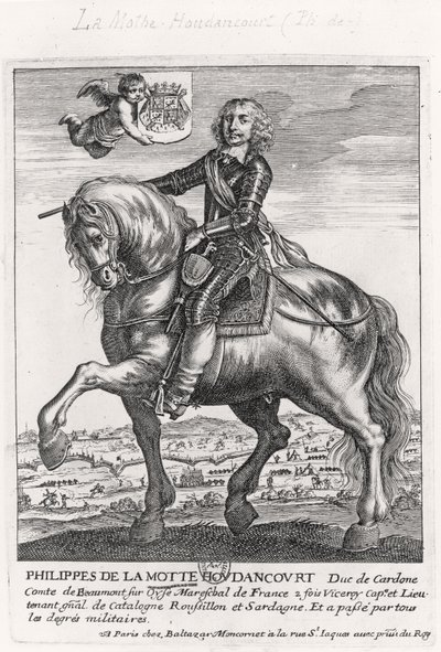 フィリップ・ド・ラ・モット・フダンクールの肖像（1605-57） 作： French School