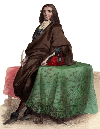 フランスの哲学者であり作家でもあるピエールベイル（1647-1706）の肖像。 作： French School