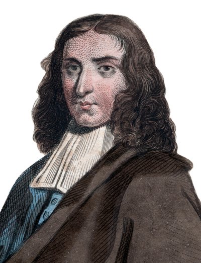 フランスの哲学者であり作家でもあるピエールベイル（1647-1706）の肖像。 作： French School