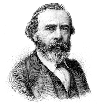 フランスの画家、ピエール・エドゥアール（Pierre-Edouard）・フレール（1819-1886）の肖像。6月5日付「Le Monde Illustré」に掲載されたエングレーヴィング 作： French School