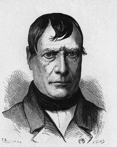 フランスの生理学者Pierre Flourens (1794 - 1867)のポートレート。 作： French School