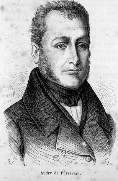 フランスの副官、ピエール・フランセ・オードリー・ド・ピュイラヴォー（1783-1852）の肖像。 作： French School