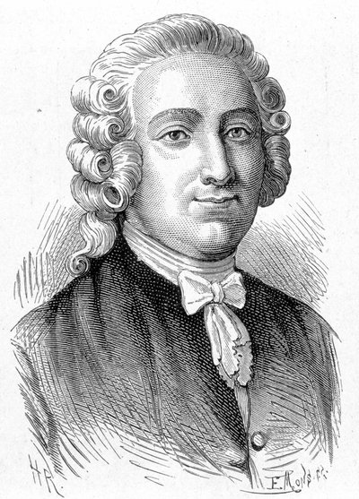 Pierre Joseph Macquer (1718 - 1784), フランスの化学者・医師の肖像 - "Album de la Science; illustrious scientists; Great discoveries" 1896年に掲載。 作： French School