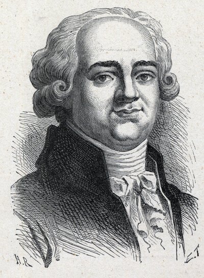 フランスの政治家（1751-1793）で、国民会議でセーヌ川の代官を務めたピエール・ルイ・マニュエルの肖像。1889年のエングレーヴィング。個人蔵。 作： French School