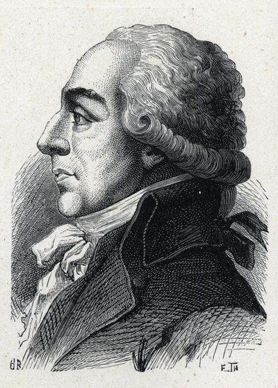 Pierre Louis Roederer (1754-1835) フランスの弁護士・政治家の肖像。1889年のエングレーヴィング。個人蔵。 作： French School