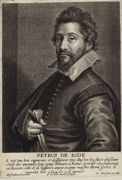 Pieter de Jode I.の肖像。 作： French School