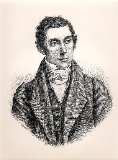 ルネ・カイリー（1799-1838）の肖像（彫刻）（モノクロ写真 作： French School