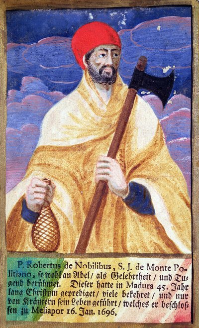 ロベルト・デ・ノビリ（1577-1656）の肖像 作： French School
