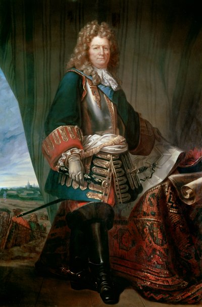 フランスの牧童だったヴォバン公セバスチャン・ザ・プレストル（1633 - 1707）の肖像。フランス派の無名の絵画。アンジェの軍事博物館。- フランスの元帥、ヴォーバン公爵セバスチャン・ル・プレストル（1633〜1707）の肖像。アノニマス・ペー 作： French School